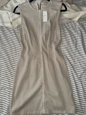 Abercrombie & Fitch Cream Denim Dress